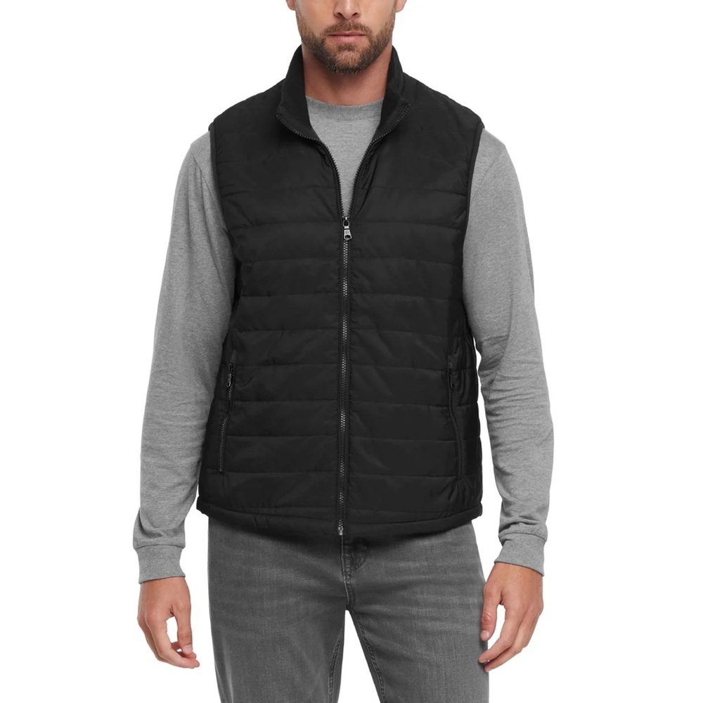 NEW! Banana Republic Men’s Quilted Puffer Vest Jacket Black